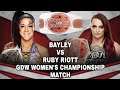 Ruby Riott vs Bayley GDW Womens Championship Match Destination March 30th 2020