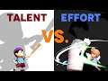 Talent vs. Effort in Super Smash Bros.