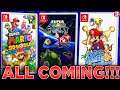 ALL Past 3D Mario Games Coming To The SWITCH!? 3D World, Galaxy, Sunshine, 64! (RUMOR)