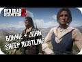 Bonnie and John Sheep Rustling RDR2 | Playing as Bonnie MacFarlane in RDR2 Model Swap