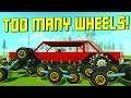 How Many Wheels Can I Add To This Car Before The Game Breaks? - Scrap Mechanic Gameplay