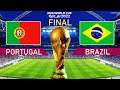 PES 2021 | PORTUGAL vs BRAZIL - FIFA World Cup 2022 FINAL - Full Match All Goals | Ronaldo vs Neymar