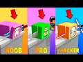 ASMR SLICING NOOB VS PRO VS HACKER #SHORTS