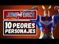 Los 10 Peores Personajes de Jump Force