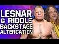 Brock Lesnar & Matt Riddle Have Backstage Altercation At WWE Royal Rumble 2020