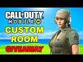 CALL OF DUTY MOBILE CUSTOM ROOM LIVE STREAM WITH GIVEAWAYS | COD MOBILE BATTLE ROYALE GAMEPLAY