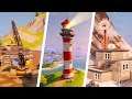 Dance at Compact Cars, Lockie's Lighthouse, and a Weather Station Locations - Fortnite Chapter 2