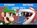 MSM Online 38 - Kiyarash (Luigi) Vs. BestNess (Piranha Plant) Losers Top 8 - Smash Ultimate