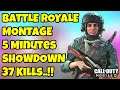 5 Minutes MONTAGE 37 Kills - Call of Duty Mobile Battle Royale..!!
