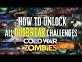 ALL OUTBREAK CALLING CARDS EXPLAINED (Restful Spirit Guide and Demented Echos) Cold War Zombies