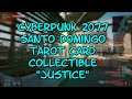 Cyberpunk 2077..Santo Domingo  Tarot Card Collectible "Justice"