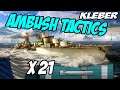 Kleber 239K damage Ambush tactics - WOWS