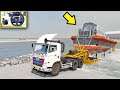 Truk Hino Siba Surya Kesulitan Belok di Pulau - Euro Truck Simulator 2
