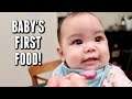 Leah Tries her First Food! - itsjudyslife