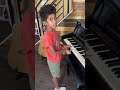 7 Year Old Brother Playing Songs He Knows on the Piano
