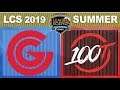 CG vs 100   LCS 2019 Summer Split Week 9 Day 1   Clutch Gaming vs 100 Thieves