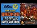 Fallout 76 News - Quakecon 2020: 15 Reveals to Know! - Fallout Shelters, Mods, BOS, Vault 94 & More
