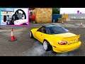 Forza Horizon 4 Drifting Mazda Miata at the Docks! (Steering Wheel + Handbrake Setup)