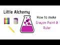 Little Alchemy-How To Make Crayon, Paint & Ruler Cheats & Hints