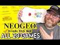 Neo Geo Arcade Stick Packed with 20 Games