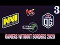 SUPER MATCH!! Navi vs OG Game 3 | Bo3 | Semifinals Gamers Without Borders 2020 Online | DOTA 2 LIVE