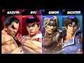 Super Smash Bros Ultimate Amiibo Fights – Kazuya & Co #492 Kazuya & Ryu vs Simon & Richter