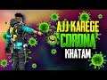 Free Fire Live- Aaj Cororna Khatam Rank Pushing With Romeo- AO VIVO