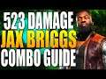 Mortal Kombat 11 Jax Briggs Combo Tutorial - Jax Briggs MK11 Combo Guide Daryus P