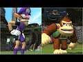 Super Mario Strikers - Waluigi vs DK - GameCube Gameplay (4K60fps)