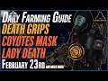 The DIVISION 2 | Daily Farming Guide | New & Returning Players | February 23 | DEATH GRIPS