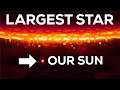 The Largest Star in the Universe – Size Comparison