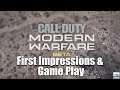 Call of Duty Modern Warfare:  first impressions and game play (BETA)