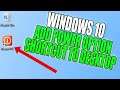 How To Add A Power Option Shortcut To Windows 10 Desktop Tutorial