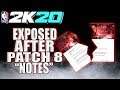 NBA 2K20 NEWS - 2K EXPOSED FOR NOT HAVING FULL PATCH 8 "NOTES"