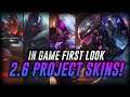 PROJECT SKINS ARE 🔥🔥 IN GAME FIRST LOOK! | Wild Rift Update 2.6