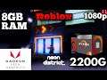 ROBLOX Neon District - Ryzen 3 2200G Vega 8 - Gameplay