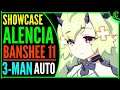 Alencia Banshee 11 Auto (3-Man Teams!) Epic Seven B11 Epic 7 PVE Gameplay Review E7 [Counter Build]