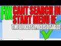 Fix Windows 10 Start Menu Not Searching If TimeBroker Service Is Disabled