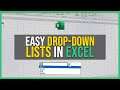HOW TO CREATE A DROP-DOWN LIST IN EXCEL - Excel Tutorial