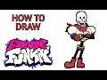 How To Draw Papyrus From Friday Night Funkin Step by Step