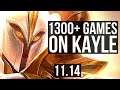 KAYLE vs RENEKTON (TOP) | 1300+ games, 6 solo kills, 800K mastery | KR Diamond | v11.14