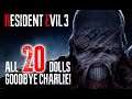 RESIDENT EVIL 3 REMAKE - ALL 20 MR CHARLIE DOLL LOCATIONS (GOODBYE CHARLIE)