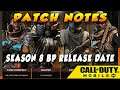 Season 8 Update Patch Note in Call of Duty Mobile | Season 8 Battle Pass Release date