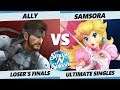SNS5 SSBU - eUnited | Samsora (Peach) Vs. Ally (Snake) Smash Ultimate Loser's Finals