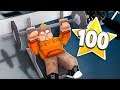 Getting Level 100 ONLY USING WEIGHTS In MAD CITY