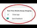 How To Fix Real Time Shields Apps Keeps Stopping Error Android & Ios