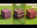 Barebones vs OCD vs Rodrigos Pack | Texture Comparison