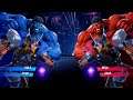 Blue Hulk & Thor vs Red Hulk & Thor (Very Hard) - Marvel vs Capcom | 4K UHD Gameplay