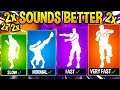 *NEW* LEAKED FORTNITE DANCES SOUND BETTER AT DIFFERENT SPEED..!