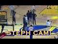 📺 Stephen Curry cam! Gets Player of the Month award from Bob Myers, cheers on Warriors intros